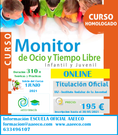 Curso Oficial de Ocio y Tiempo Libre (online 310 horas)